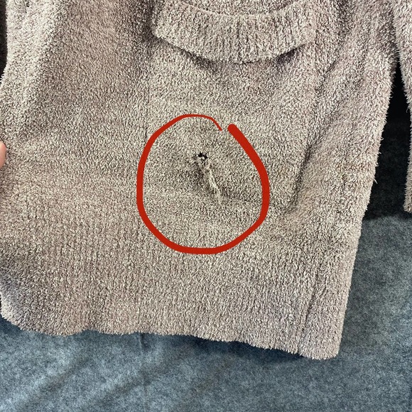 Barefoot Dreams Cali Cardigan Small Beige Tan CozyChic Lite Long Sleeve Knit - Picture 9 of 9